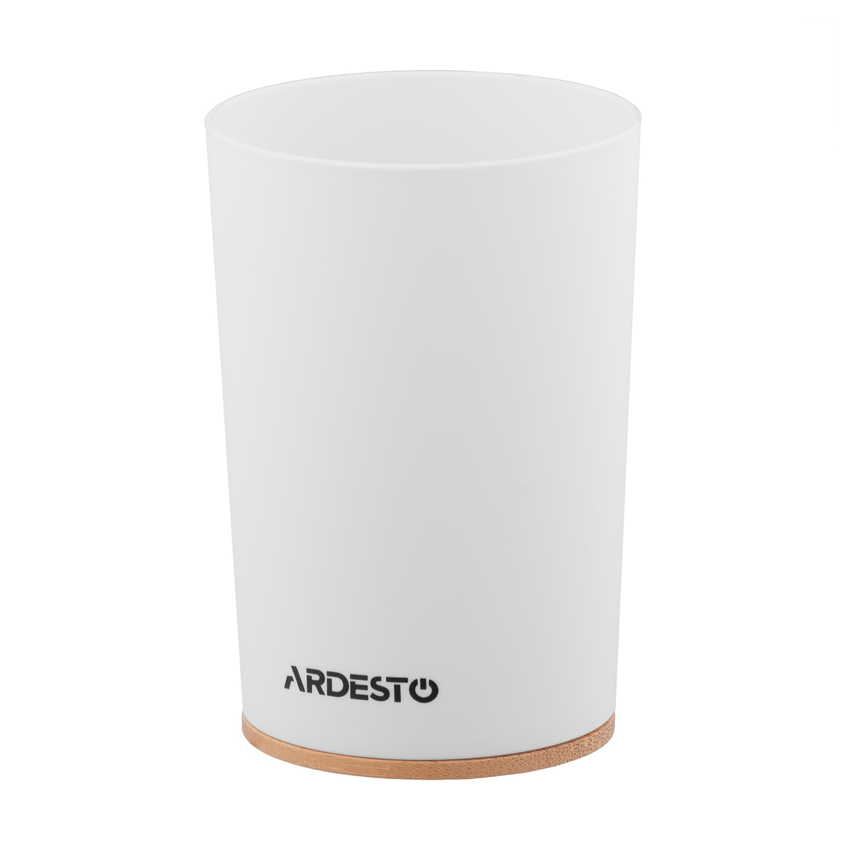 Склянка для зубних щіток Ardesto Minimalism біла, 7.8*11.3 см (ARHB3105WB)